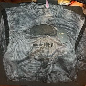 Voight by Valentina Made in Hell mesh crop top